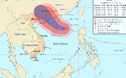 Bão số 7 giật cấp 16-17 quay cuồng trên biển Đông