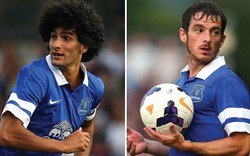 Everton sợ mất bộ đôi Baines và Fellaini vào tay M.U