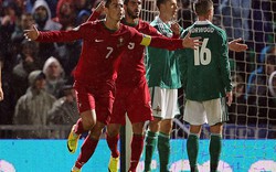 Bắc Ireland-Bồ Đào Nha &#40;2-4&#41;: Ronaldo sắm vai kẻ cứu rỗi