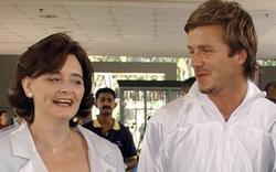 Beckham và vợ cựu Thủ tướng Anh &#34;tình thân mến thân&#34;