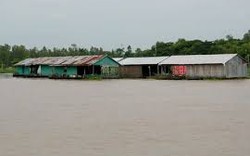 Lũ trên sông Cửu Long đang lên