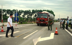 Thực nghiệm hiện trường xe tải gây hỏng trạm cân ở Thanh Hóa
