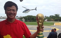 Choáng: CĐV Việt Nam thuê trực thăng xem trực tiếp World Cup từ trên không