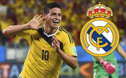 Real Madrid tốn 165 triệu euro vì James Rodriguez