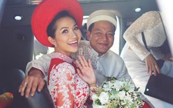 Kim Hiền rạng ngời bên chồng Việt kiều trong lễ rước dâu
