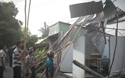 Sau Cần Thơ, lốc xoáy tàn phá hàng chục căn nhà ở Hậu Giang