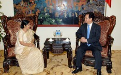 Thủ tướng Nguyễn Tấn Dũng tiếp Bộ trưởng Ngoại giao Ấn Độ 