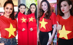 Mỹ nhân hàng đầu showbiz Việt tự hào diện áo cờ Tổ quốc