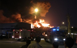 Cháy nổ dữ dội tại Công ty sản xuất mực in của Nhật Bản ở Bình Dương