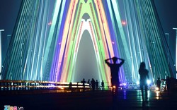 5 sắc màu cầu vồng trên cầu dây văng dài nhất Việt Nam