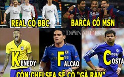 ẢNH CHẾ: Chelsea sở hữu bộ ba “gà rán”, Vidal khiếp vía Messi