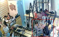 Clip: Thủ đoạn móc túi tinh vi của “nữ quái” trong shop quần áo