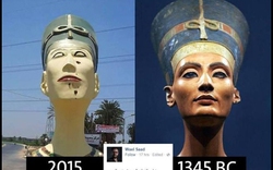 Người Ai Cập tức giận vì tượng “người đẹp sông Nile” xấu như… “quái vật”