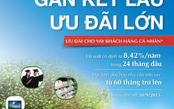 “Gắn kết lâu - Ưu đãi lớn”, lãi suất cố định chỉ 8,42%/năm