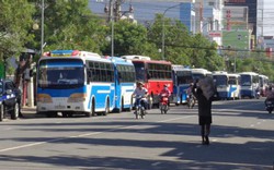 Tiền Giang: Phản đối "xe vua", 20 xe khách "vây" Sở GTVT