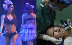 Cận cảnh ca nâng ngực của một người mẫu Trung Quốc