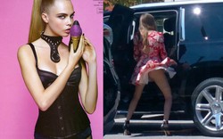 Siêu mẫu Cara Delevingne nhảy múa bên xe hơi