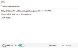 Gửi email có khả năng tự hủy với Dmail