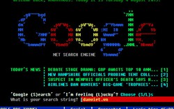 Quay lại internet năm 1980 với Google phiên bản MS-DOS