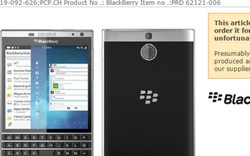 Lộ ảnh Blackberry Passport bạc với thiết kế lạ mắt