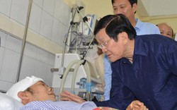 Chủ tịch nước thăm nạn nhân trong trận lũ lịch sử ở Quảng Ninh