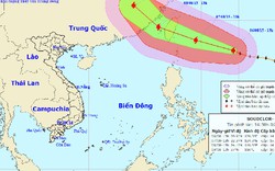 Siêu bão Soudelor gây gió mạnh ở bắc biển Đông