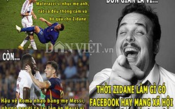 ẢNH CHẾ: Ronaldo bị triệt đường về M.U, Messi bị chỉ trích vì Facebook