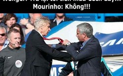 CHÙM ẢNH VUI: Wenger đòi Mourinho trả lại tiền