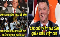 ẢNH CHẾ: Van Gaal “nổ vang trời”, Ronaldo chế nhạo Barca