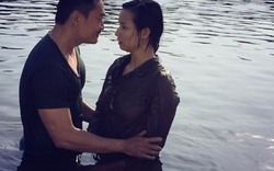 Lã Thanh Huyền kiệt sức khi hôn Quốc Thái dưới sông