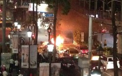 Video: Khoảnh khắc nổ bom kinh hoàng ngay trung tâm Bangkok