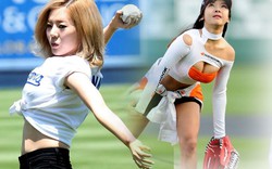 Mỹ nhân Hàn đọ dáng đẹp trên sân bóng chày