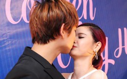 Trương Quỳnh Anh, Tim âu yếm hôn môi giữa sự kiện