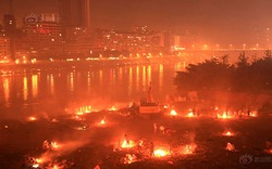 Khói lửa ngợp trời mùa Vu Lan ở Trung Quốc
