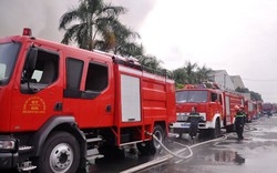 TP.HCM: Cháy dữ dội trong khu công nghiệp Vĩnh Lộc