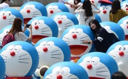 Giới trẻ Hàn thích thú với triển lãm mèo máy Doraemon