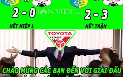 ẢNH CHẾ: V.League là giải đấu “khó tin” nhất, Van Gaal hủy hoại M.U