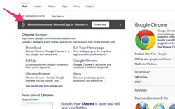 Microsoft cố gắng ngăn người dùng cài Chrome, Firefox