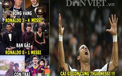 ẢNH CHẾ: Ronaldo toàn thua Messi, derby nước Anh quá buồn