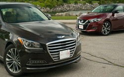 So kè Hyundai Genesis 2015 và Nissan Maxima 2016