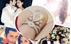 Vợ Huỳnh Hiểu Minh khoe nhẫn cưới gắn 73 viên kim cương