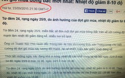 Thực hư tin "gió mùa khiến HN đột ngột giảm 10 độ C"