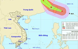 Siêu bão Dujuna gây gió xoáy trên biển Đông