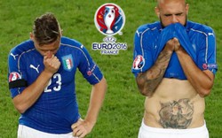 Cận cảnh tuyển thủ Italia khóc nức nở vì "đấu súng" thua Đức