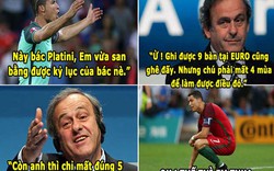 HẬU TRƯỜNG: Platini “chặn họng” Ronaldo, bồ Zaza so sánh penalty với “chuyện ấy”