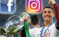 Vô địch EURO 2016, Ronaldo thành “Vua mạng xã hội”