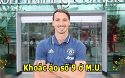 Ibrahimovic khoác áo số 9 ở M.U, Martial lấy số 11