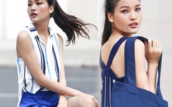 Chà Mi Next Top Model xuống phố với sắc xanh mát mắt