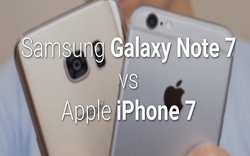 So sánh sơ bộ giữa Samsung Galaxy Note 7 với iPhone 7/7 Plus