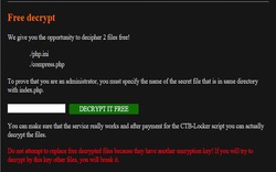 "Đừng trả tiền chuộc khi bị mã hóa dữ liệu"
